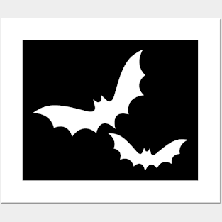 Flying Bats Minimal Design by minimal_dm Posters and Art